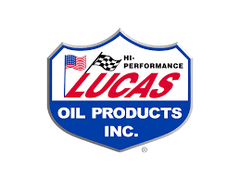 “Lucas Oil lubricants and additives displayed at Diamond R Equipment.”