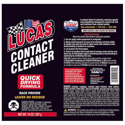 Lucas Contact Cleaner 14 FL OZ