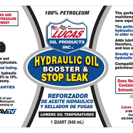 Hydraulic Oil Booster & Stop Leak 1 QT