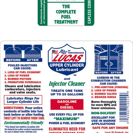 Lucas Fuel Treatment Injector Cleaner 5.25 fl oz