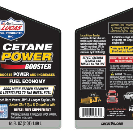 Lucas Cetane Power Booster 64 FL OZ