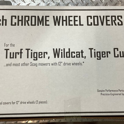 Scag 12-Inch Chrome Wheel Covers, 920J