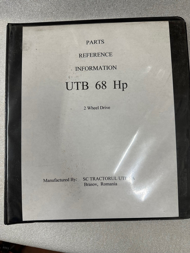 UTB 68 HP 4 WHEEL DRIVE PARTS CATALOG MONTANA