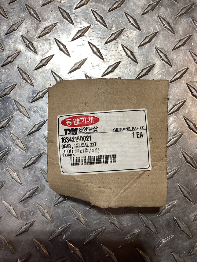 TYM/Mahindra 22T Helical Gear, 16342160021