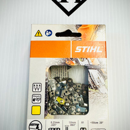 Stihl 20” Loop Chain, .325”, .063” Super, 26RS 81, 36390050081