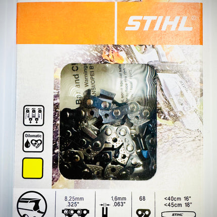 Stihl, 18” Chain, .325 RS .063 68 DL Loop, Super, 26RS 68, 36390050068