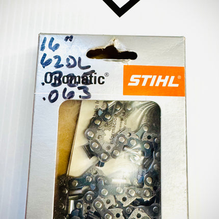 Stihl 16" Chain, .325 RM .063 62 DL Loop Low-Vib, 26RM 62, 36860050062