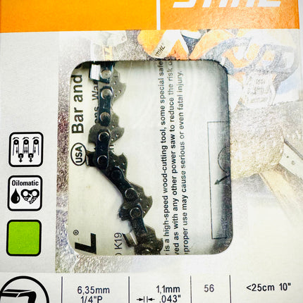 Stihl 10” Chain, 1/4" .043 Pico Micro Loop, 71PM3 56, 36700050056