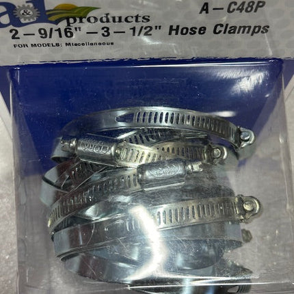 2 9/16" to 3 1/2" Hose Clamps C48P (10 pieces)