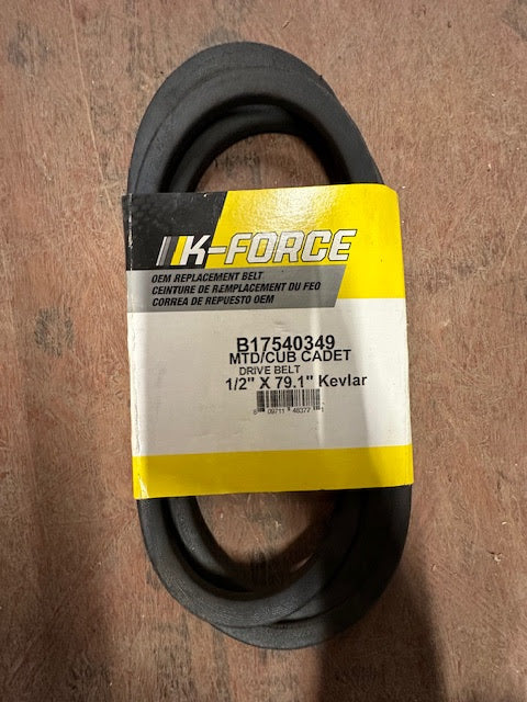 B17540349  DRIVE BELT  1/2" X 79.1"