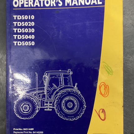 Operator's Manual TD5010, TD5020, TD5030, TD5040, TD5050