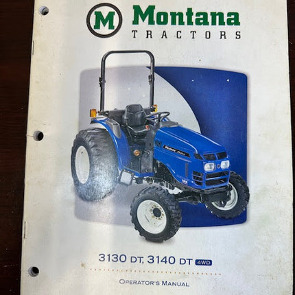 Montana Tractor Operator's Manual 3130 DT ; 3140 DT 4WD