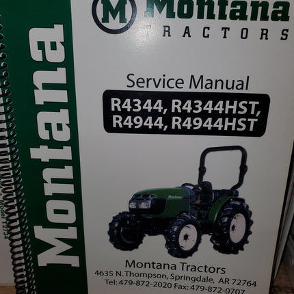 Montana Service Manual R4344, R4344 HST, R4944, R4944HST